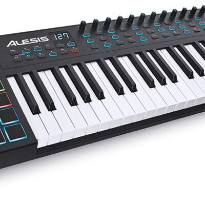 Alesis VI49 | 49-Key USB MIDI Keyboard Controller with 16 Pads, 16 Assignable Knobs, 48 Buttons and 5-Pin.