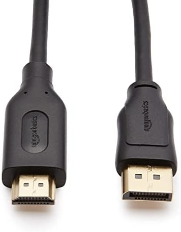 Amazon Basics DisplayPort to HDMI Display Cable, Uni-Directional, 4k@30Hz, 1920x1200, 1080p, Gold-Plated Plugs, 6 Foot, Black  Electronics - Image 2