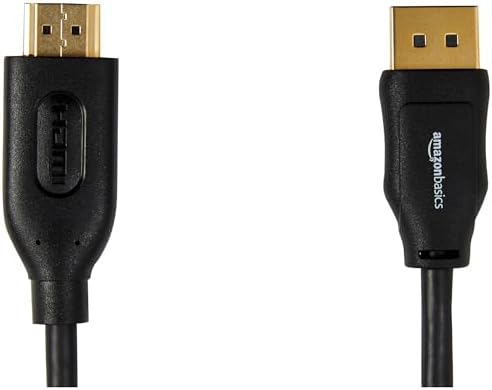 Amazon Basics DisplayPort to HDMI Display Cable, Uni-Directional, 4k@30Hz, 1920x1200, 1080p, Gold-Plated Plugs, 6 Foot, Black  Electronics - Image 3