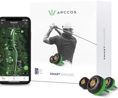Arccos Gen 3+ Smart Sensors – Golf’s Best On Course Tracking System Featuring The First-Ever A.I. Powered GPS Rangefinder  Electronics